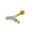 Helix Ear Piercing with Titanium Bar TIP-636-TI